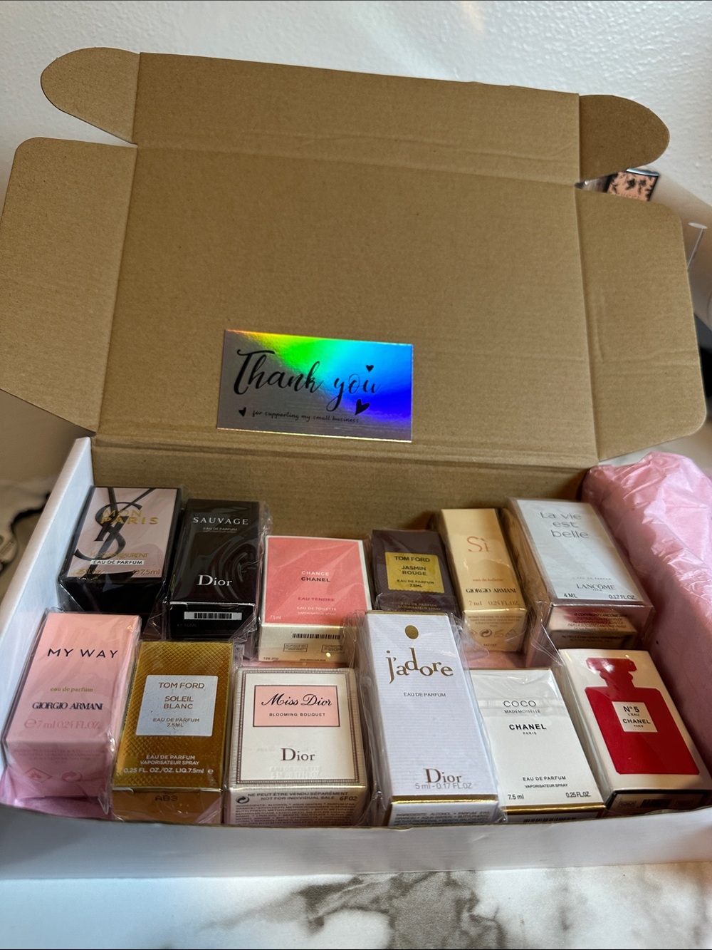Luxury Women’s Perfume Sample Gift Set of 12
